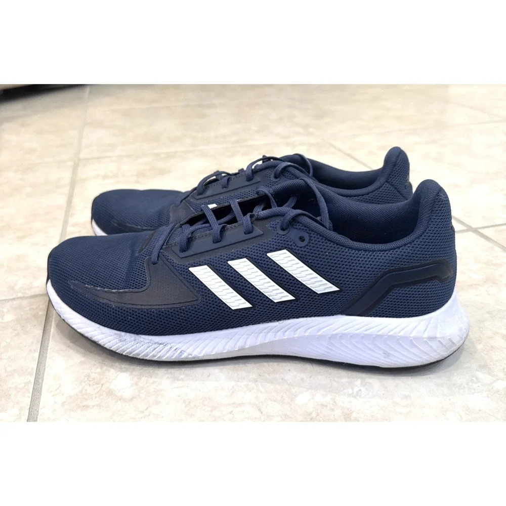 Adidas Runfalcon 5 Running Shoes Blue/White Size: 11 Sneakers Gym‎ Walking Work
